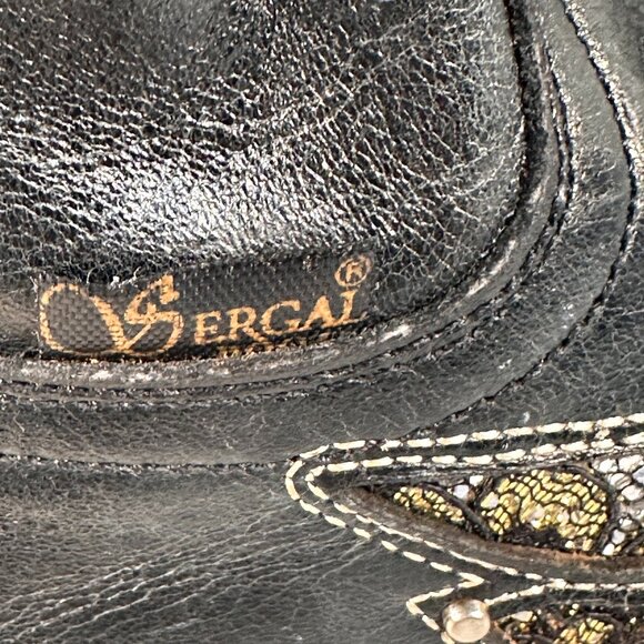 Ladies size 9.5 Black Leather Boots - Picture 6 of 16